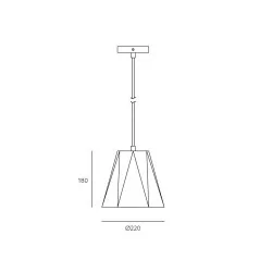 KOBI PITTORE  pendant lamp gypsum E27 25W max