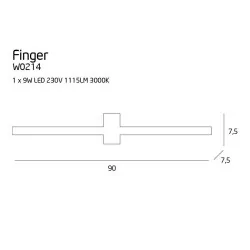 MAXlight Finger W0214 wall light 9W