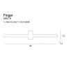 MAXlight Finger W0214 wall light 9W