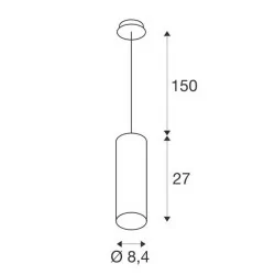 SLV Anela 1000807 ceiling lamp with LED 10W