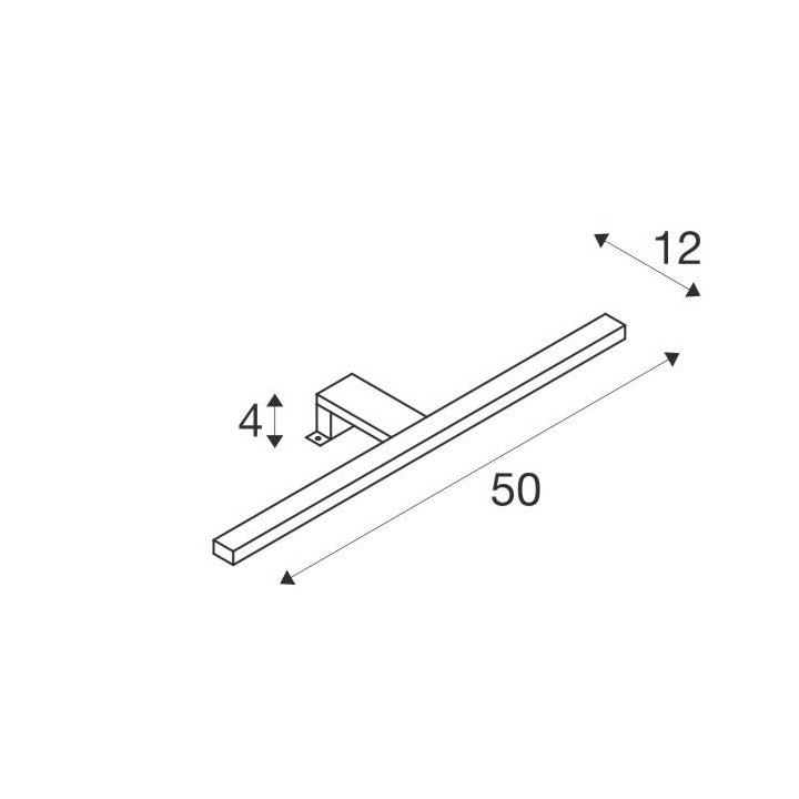 SLV Dorisa lampa nad lustro IP44 30cm, 50cm