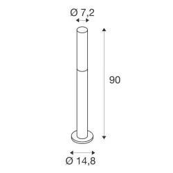 SLV Aponi lampa zewnętrzna stojąca ogrodowa 90cm lub 120cm LED 8W