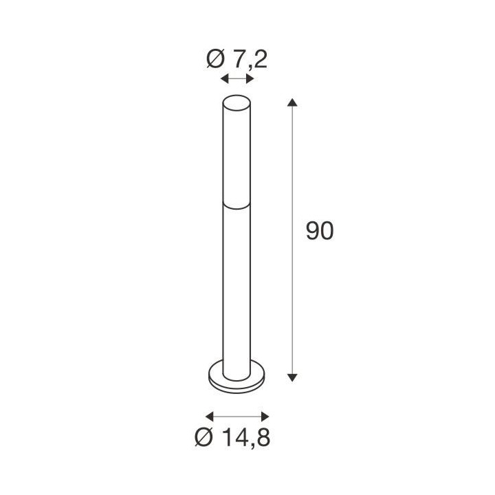 SLV Aponi lampa zewnętrzna stojąca ogrodowa 90cm lub 120cm LED 8W