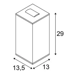 SLV Big Theo BEAM up/down 234515 kinkiet LED 29W antracyt