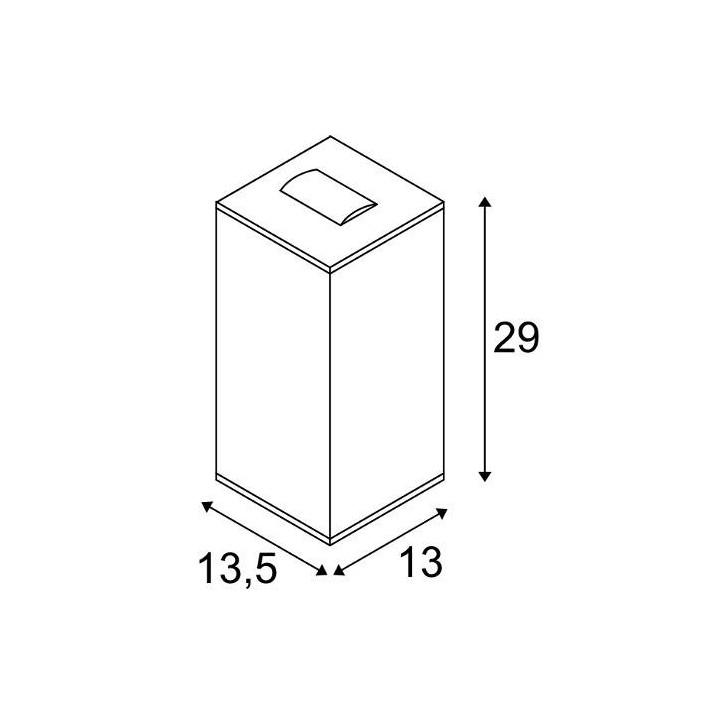 SLV Big Theo BEAM up/down 234515 kinkiet LED 29W antracyt