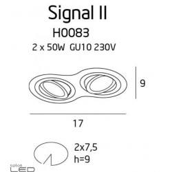 Maxlight Signal II 2xGU10  H0083 230V recessed lamp