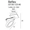 Maxlight Reflex  C0140 wall or ceiling lamp with slot G9