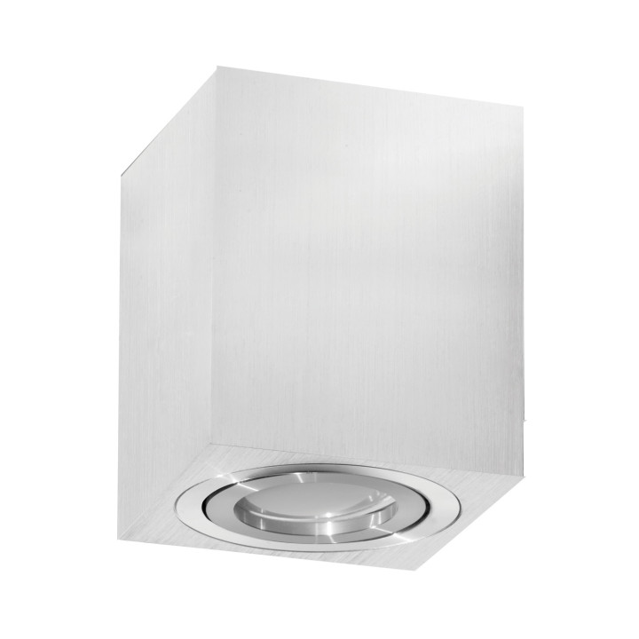 Kobi OH37 square white black alu with slot for GU10