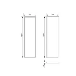 Panel LED 40W 230V 1195x295mm