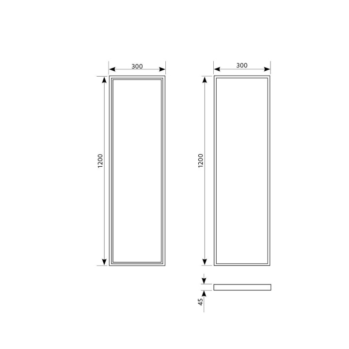 Panel LED 40W 230V 1195x295mm