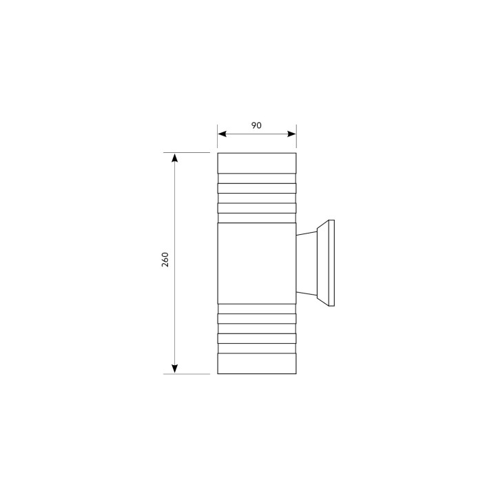 Kobi Quazar 3 wall light for outside IP44