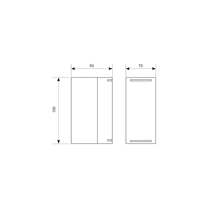 Kobi Quazar 9 wall light for outside IP44