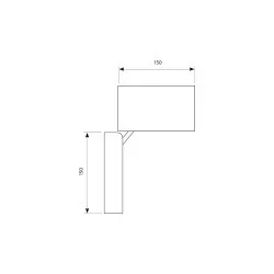 Kobi Quazar 15 wall light rotation regulation