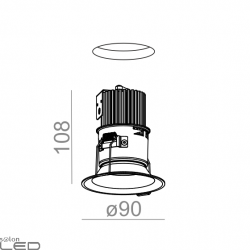 AQFORM HOLLOW x1 round move LED recessed 30282