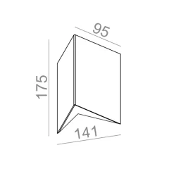 AQform  GRAPH LED 230V wall lamp 20080