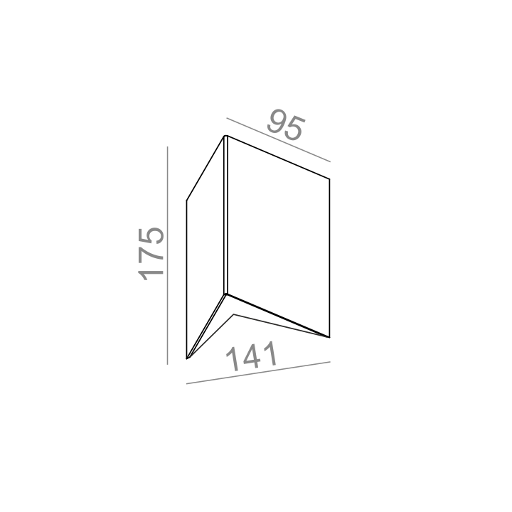 AQFORM  GRAPH LED 230V kinkiet
