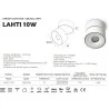 Kobi LAHTI LED 10W, 14W surface white