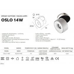 Kobi OSLO LED 10W, 14W recessed white