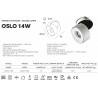 Kobi OSLO LED 10W, 14W recessed white