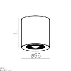 AQFORM ONLY round mini LED 230V hermetic natynkowy 40438