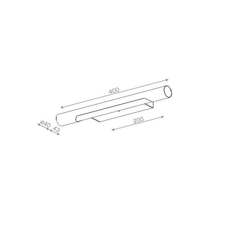 AQFORM Thin Tube 40 LED kinkiet IP20, hermetic IP44