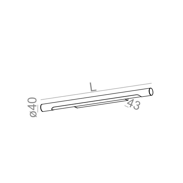 AQFORM Thin Tube LED Hermetic IP44 kinkiet 68cm-152cm