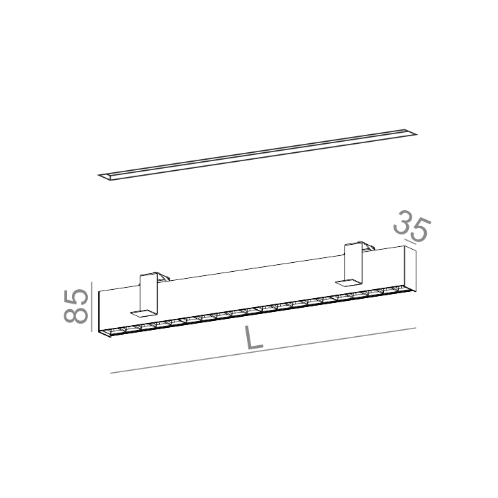 AQFORM RAFTER points LED wpuszczany