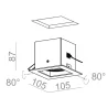 AQFORM SQUARES 50x1 230V recessed 36811