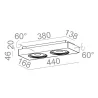 AQFORM SLEEK distance 111x2 QRLED natynkowy 40212