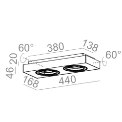 AQFORM SLEEK 111x2 DISTANCE 46613