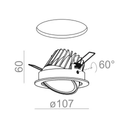 AQFORM LED EYE hermetic recessed 30416