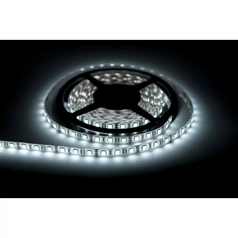 Taśma LED 5050 60LED/m IP65 sil (Biała Zimna) Rolka 5m