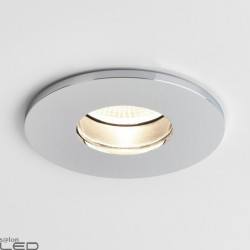 Astro OBSCURA ROUND white/polished chrome LED ceiling luminaire