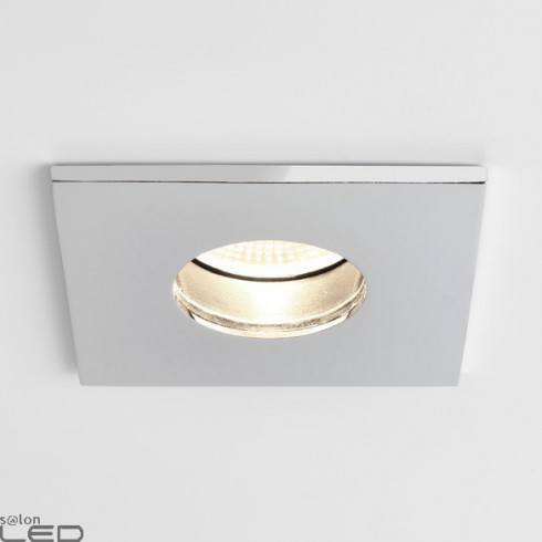 Astro OBSCURA SQUARE LED luminaire in polished chrome/white