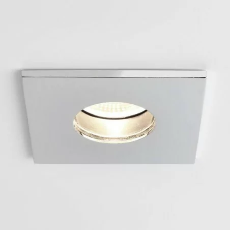 Astro OBSCURA SQUARE LED luminaire in polished chrome/white