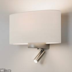 Astro Napoli Reader LED wall lamp finished in matte nickel