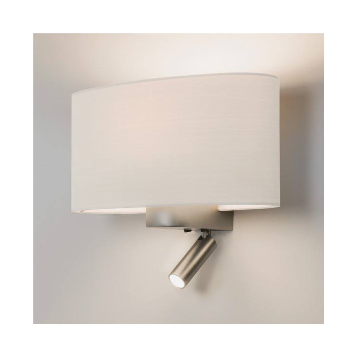 Astro Napoli Reader LED wall lamp finished in matte nickel