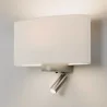 Astro Napoli Reader LED wall lamp finished in matte nickel