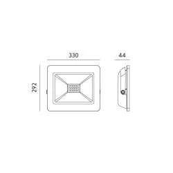 Naświetlacz LED 100W IP65 4000K, 6000K