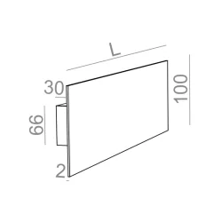 AQFORM Smart Panel GL square LED kinkiet 26330, 26331