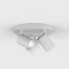 ASTRO ASCOLI Triple Round white, brown, nickel