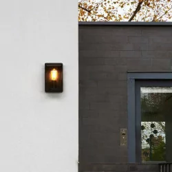 ASTRO Homefield 160 external wall sconce brown