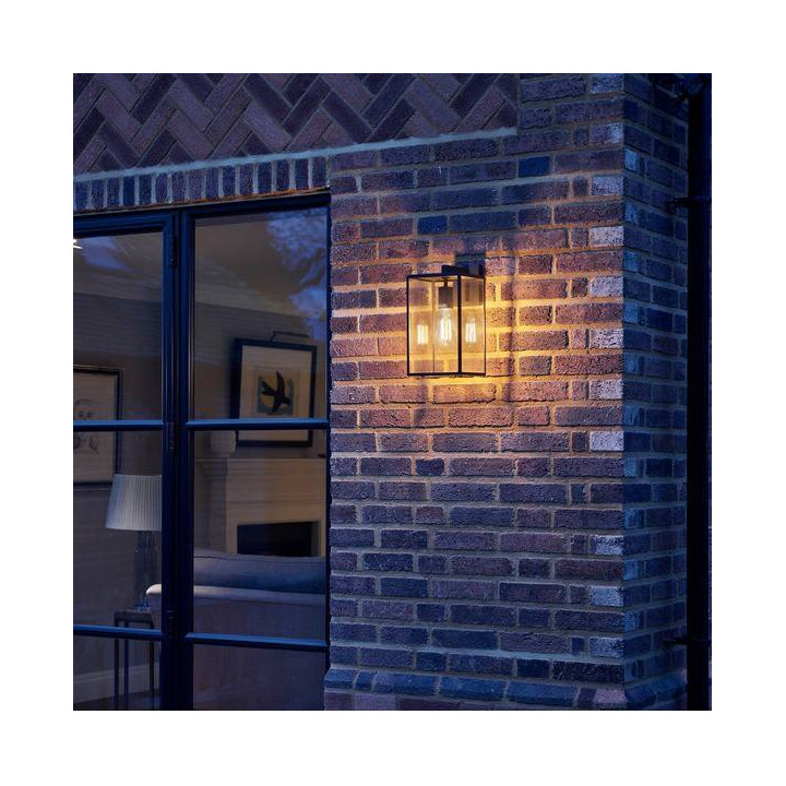 ASTRO BOX Lantern 350 is an external wall lamp in the shape of a cube