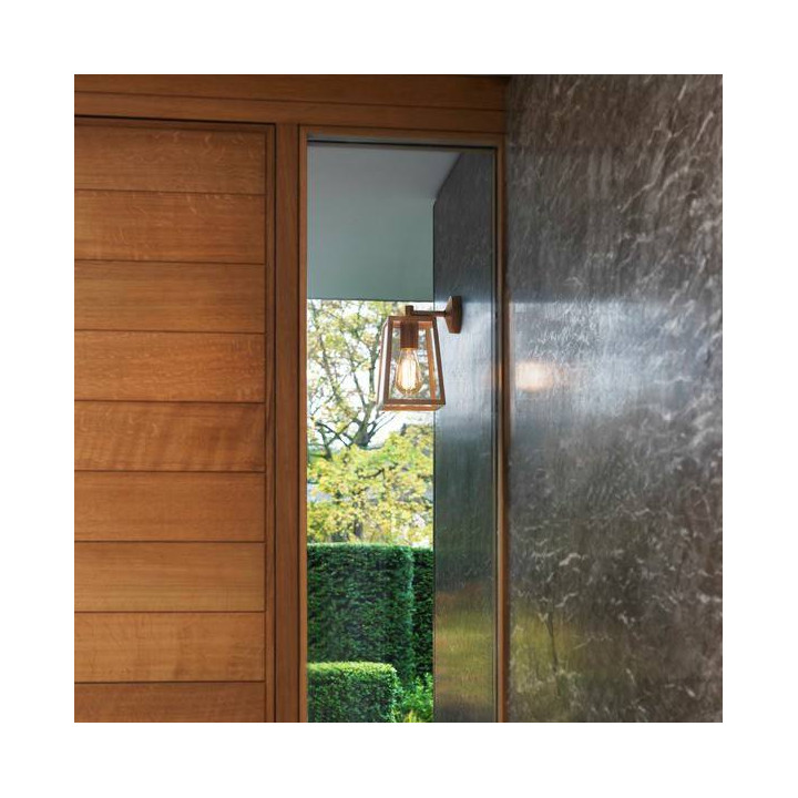 ASTRO Calvi 215 external sconce black, brass