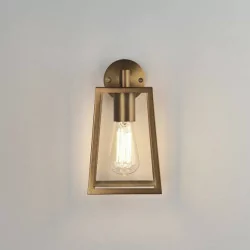 ASTRO Calvi 215 external sconce black, brass