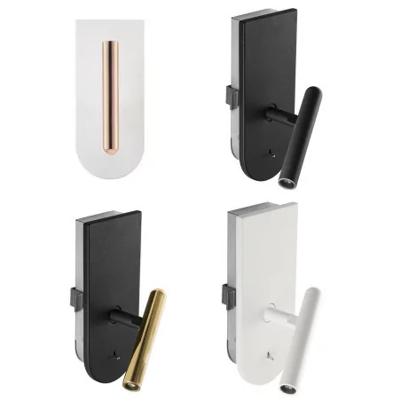 STILNOVO 1NIGHT 8636/7/8/9 kinkiet LED 4W z włącznikiem do zabudowy