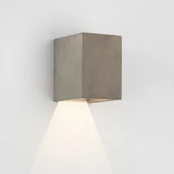 ASTRO Oslo 120 is a concrete outdoor LED wall lamp, light color 3000K