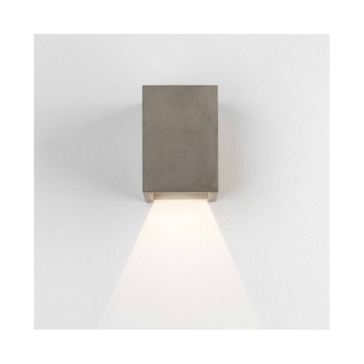 ASTRO Oslo 120 is a concrete outdoor LED wall lamp, light color 3000K