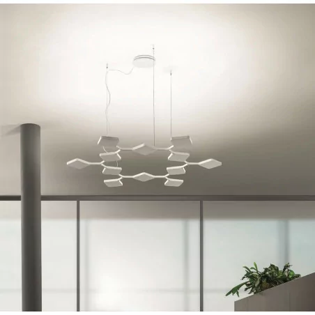 MA&DE QUAD P3 8112, 8113 pendant lamp white, black 91W MA&DE QUAD P3 8112, 8113 pendant lamp white, black 91W