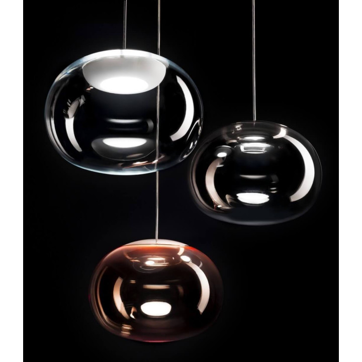STILNOVO LA MARIEE 8624, 8625, 8626, 8627 szklana lampa wisząca LED 9W